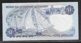 BERMUDA. 1 Dollar. 01/01/1986. Reine Élisabeth II. Serie:A/8 . Fast NEU. AU-55.