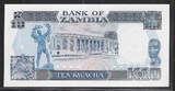 ZAMBIA. 10 Kwacha. (1989) Serie: A/F . Fast NEU / AU-55.