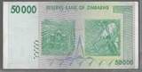 ZIMBABWE. 50 000 Dollars. 2008. Serie: AC. VF+ .