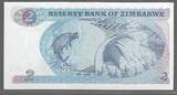 ZIMBABWE. 2 Dollars. 1983. Serie: AA...T . Fast NEU / AU-55.