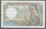 FRANCE. 50 Francs. 11/09/1941 JACQUES CŒUR. Alphabet: M.116 . VF+ (Schlitz um 13Uhr)