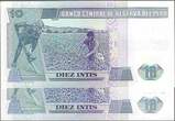 PERÚ/PÉROU. 10 Intis. 26/06/1987. 2 NOTES. Serie: A/P et A/Q . Fast NEU. AU-55.