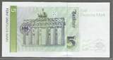 DEUTSCHLAND/ALLEMAGNE. 5 D Mark. 01/08/1991. BETTINA VON ARNIM femme de lettre .Serie: A/S . Fast NEU. AU-55. (Zählspur)