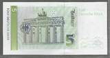 DEUTSCHLAND/ALLEMAGNE. 5 D Mark. 01/08/1991. BETTINA VON ARNIM femme de lettre .Serie: A/S . Fast NEU. AU-55. (Zählspur)