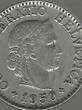 SVIZRA, SVIZZERA, SUISSE, SCHWEIZ. 10 Rappen. 1950. Défaut de coin. Fehlprägung . VF