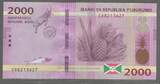 BURUNDI/UBURUNDI. 2000 Francs. 04/07/2018. Serie: CD . Fast NEU. AU-55.