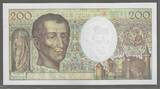 FRANCE. 200 Francs. 1994. MONTESQUIEU. Alphabet: T.163 . Fast NEU. AU-55.