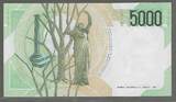 ITALIA/ITALIE. 5000 Lire. 1985. VINCENZO BELLINI. Serie: HA/C . Fast NEU. AU-55.
