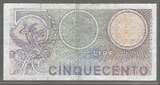 ITALIA/ITALIE. 500 Lire. (1974) Billet de remplacement : W 05 . VF-. (Schnitt um 12Uhr)