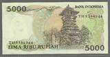 INDONESIA./INDONÉSIE. 5000 Rupiah. 1986. TEUKU UMAR. 