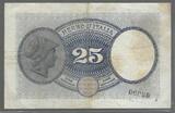 ITALIA/ITALIE. 25 Lire. (27/09/1923) AQUILA LATINA. Serie: 002 . F.(Flecken).