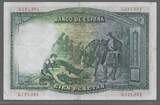 ESPAÑA. SPAIN . 100 Pesetas. 25/04/1931.(1938) Sin serie. Ohne Serie. Sans série . VF