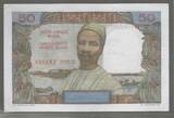 MADAGASIKARA/MADAGASCAR . 50 Francs. (1969) Alphabet: G.46 . AU.(Fleck)