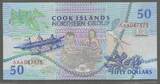 COOK ISLANDS. 50 Dollars. (1992) Serie: AAA . Fast NEU. AU-55.