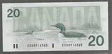 CANADA. 20 Dollars. 1991. REINE ÉLISABETH II . Setie: ESS . Fast NEU. AU-55.