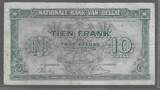 BEIGIË/BELGIEN/BELGIQUE. 10 Frank, Francs. 2 Belga. 01/02/1943. Serie: Z1 . VF