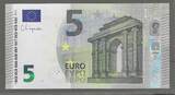 E.C.B., B.C.E. . 5 €uro. (2020) Code court, Kurtzcode: N020B6 . Fast NEU. AU-55.