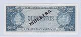 REPUBLICA DOMINICANA/REPUBLIQUE DOMINIQUAINE 500 PESOS ORO (1970) *MUESTRA. A000000A* Fast NEU -1