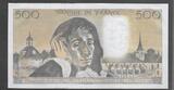 FRANCE 500 FRANCS 06.02.1986 PASCAL. Alphabet: J.236 . AU / UNC (Ohne Löcher)*