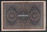 DEUTSCHLAND/ALLEMAGNE. 50 MARK. 24.6.1919. Inflation. Reihe 1. SERIE MA a. Nummer,numéro: 000059 . Fast sehr schön(Fehler um 19Uhr)