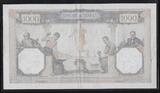 FRANCE 1000 Francs 9.3.1933 .Cérès et Mercure. Alphabet: B.2386 . Sehr schön(Kleiner Riss oben)