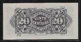 MOÇAMBIQUE 20 Centavos 25.11.1933 *PAGO 5.11.1942* (droite et gauche,rechts und links)en-in Perforation Fast UNC