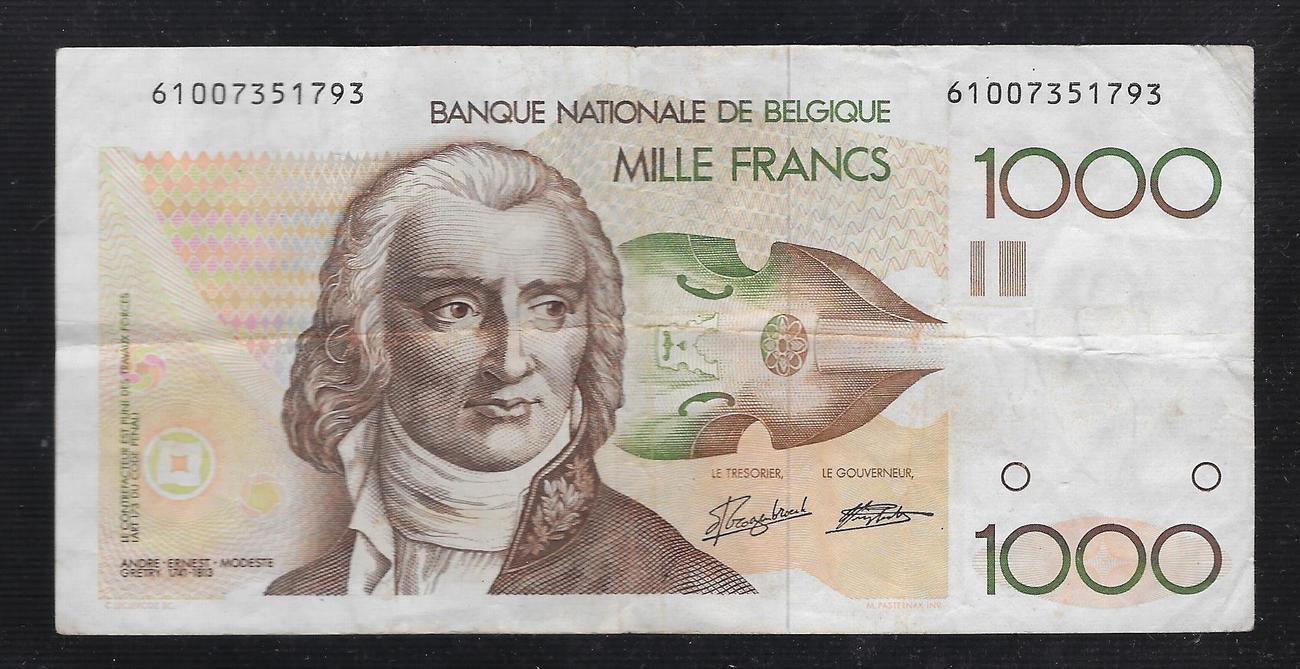 1000 francs/frank (1980