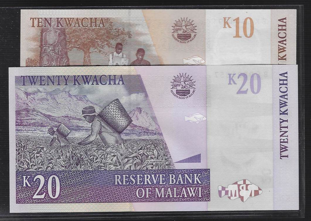 Malawi P-51a 10 Kwacha Year 2004 Uncirculated Banknote Africa