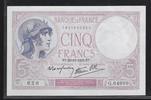 FRANCE . 5 Francs VIOLET. Alphabet: G.64999 . -