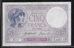 FRANCE . 5 Francs *VIOLET* Alphabet: X.5281 . -