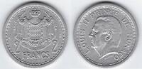 MONACO 2 Francs Prince LOUIS II . -