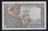 FRANCE . 10 Francs Mineur, Minenarbeiter. Alphabet O.7 . -