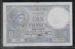 FRANCE . 10 Francs MINERVE. Minerva. Alphabet: W.72538 . -