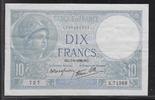 FRANCE . 10 Francs MINERVE. Minerva. Alphabet: K.71368 . -