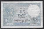 FRANCE . 10 Francs MINERVE. Minerva. Alphabet: U.71200 . -