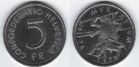 SVIZRA. SVIZZERA. SCHWEIZ. SUISSE . 5 Francs/Franken Bataille de MORAT, MORA .Schlacht von MURTEN . -