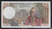 10 Francs 06/12/1973 FRANCE . VOLTAIRE.  Alphabet L.946  . Fast NEU -1