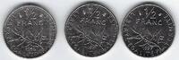 FRANCE . 1/2 Franc SEMEUSE. SÄERIN. De, von, O.ROTY. 3EX. -