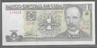 CUBA.(Banco Central) 1 Peso. JOSE MARTI. Serie: GJ-01 . 1.Serie de 2009 . -