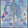 EASTERN CARIBBEAN. (Central Bank) 10 Dollars. REINE ÉLISABETH II . Serie: GU . -