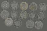SVIZRA, SVIZZERA, SUISSE, SCHWEIZ. 5 Rappen. 12 Monnaies plus 2. Pas de doublons. Keine Duplikate . -