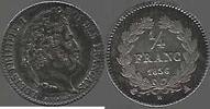 1/4 de Franc. 1836 A. FRANCE. LOUIS PHILIPPE 1er . Jüngerer Bruder von Ludwig XVI. vorzüglich.