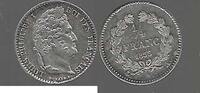 1/4 de Franc. 1833 A. FRANCE. LOUIS PHILIPPE 1er . Jüngerer Bruder von Ludwig XVI. Gutes vorzüglich.