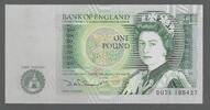 ENGLAND. ANGLETAIRE.(UK). 1 Pound. REINE ÉLISABETH II. Serie: DU71 . -