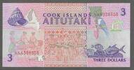 COOK ISLANDS. 3 Dollars. Serie: AAA . -