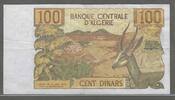 100 Dinars. 01/11/1970. ALGÉRIE. 1ère Série. G001 . Sehr schön.