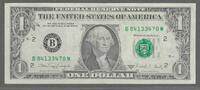 ÉTATS UNIS D'AMÉRIQUE. 1 Dollar. George WASHINGTON. Serie A . -