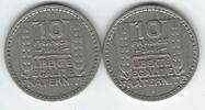 FRANCE. 10 Francs 1946 et 1946B. 2 X TURIN Rameux longs. Lange Zweige . ... 271.19 US$  +  92.32 US$ shipping