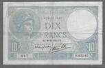 FRANCE. 10 Francs. MINERVE, modifié. Alphabet: R.82342 . -