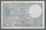 FRANCE. 10 Francs. MINERVE, modifié. Alphabet: R.77390 . -